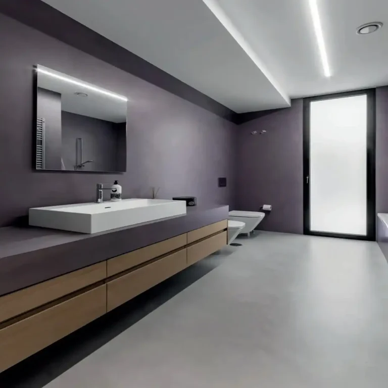 Violetti kylppäri mikrosementti